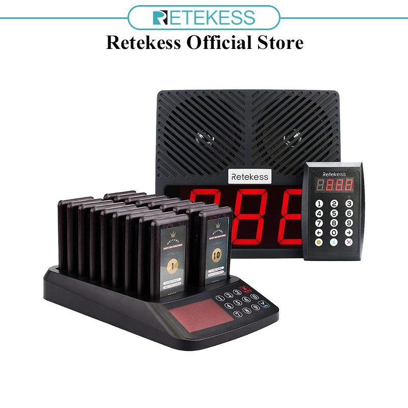 Retekess Wireless Call System Restaurant Pager System with 18 Pagers 1