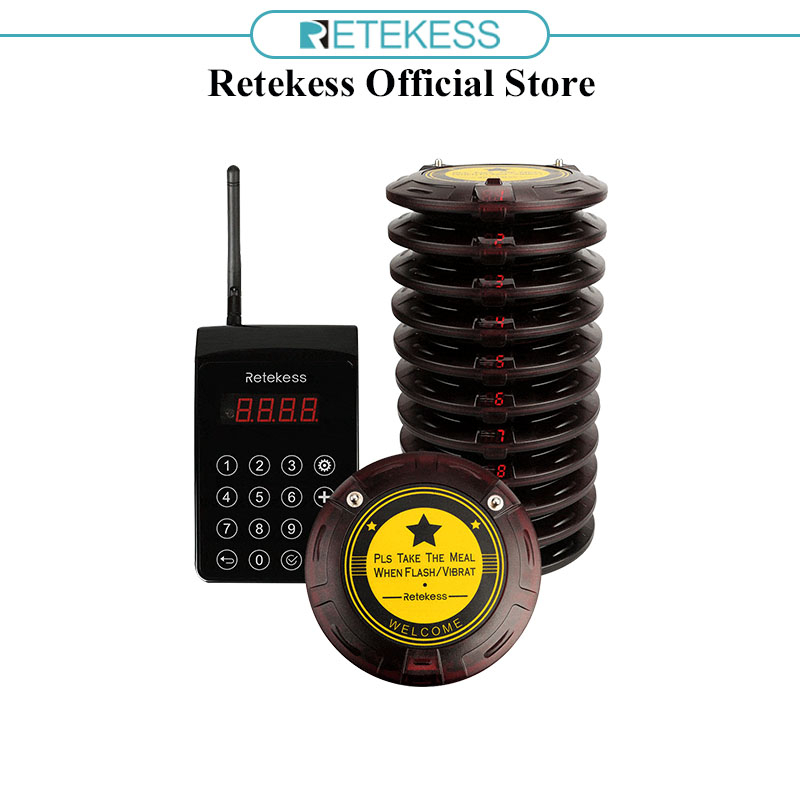 Retekess TD103 Pagers and Beepers Pager System Long Range 3280ft Out of