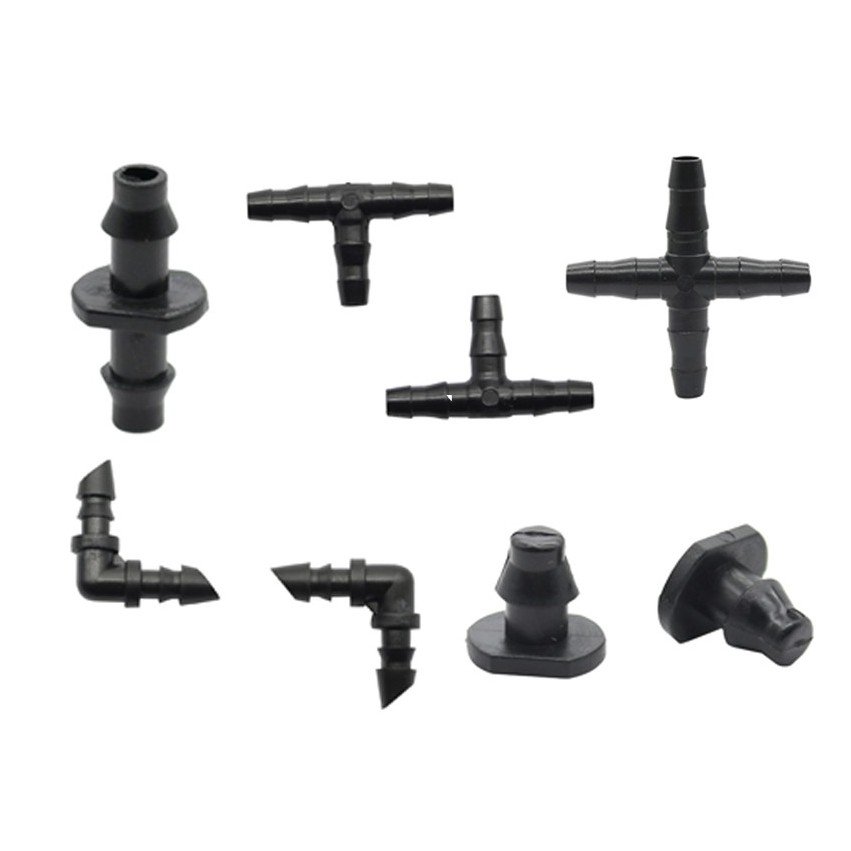 20 Pcs 1/4 Inch Hose connectors Tee, Elbow, Cross, Plug, 2-Way Pipe ...