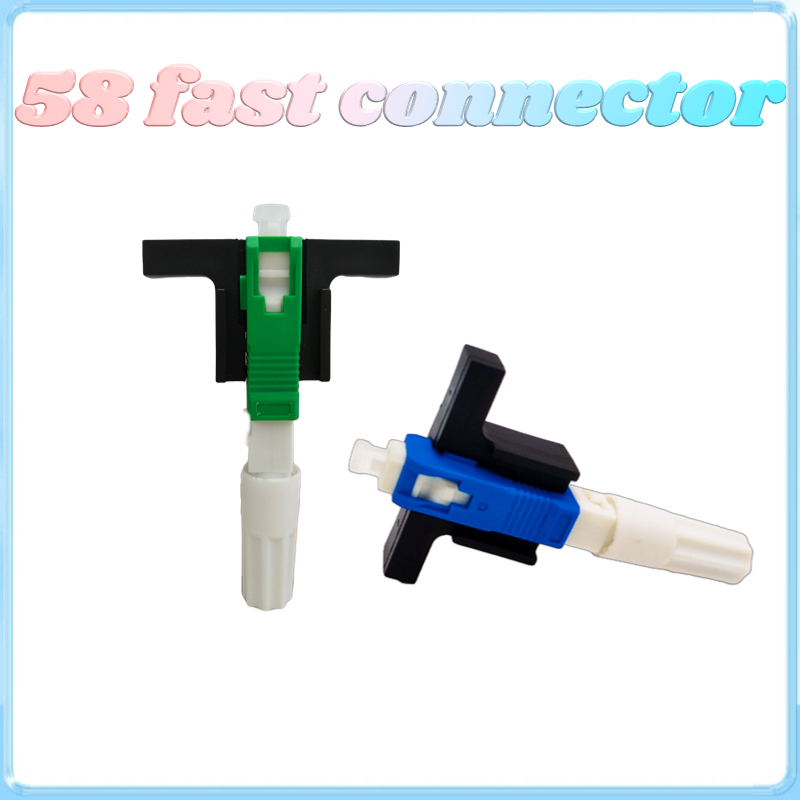 New SC APC UPC Fiber Optic Connector 58mm FTTH Optical Fast Connector ...