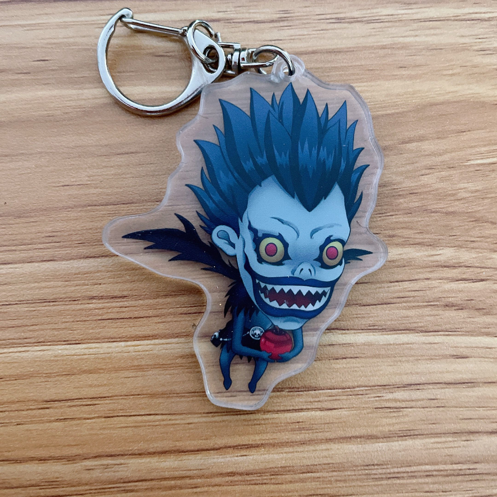 7cm Death Note Keychain Cute Double Sided Ryuk L Key Chain Pendant ...