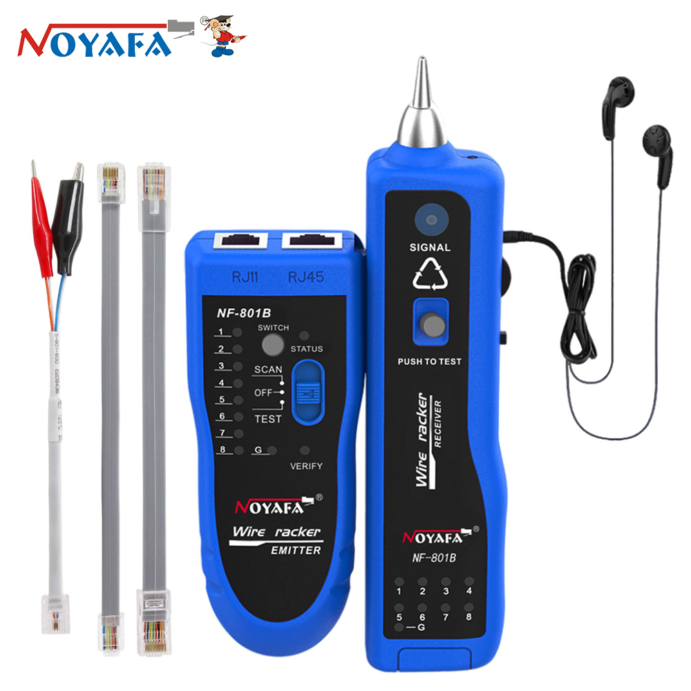 NOYAFA NF-801B Network Cable Tester Ethernet LAN Telephone Wire Tracer ...