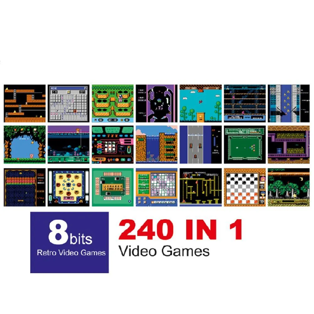 Mini Computer Game Console 240 built-in classic games, retro game ...