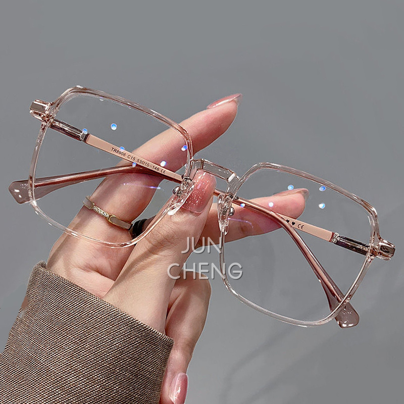 Korea Transparency Ultra light Anti radiation eyeglasses square frame