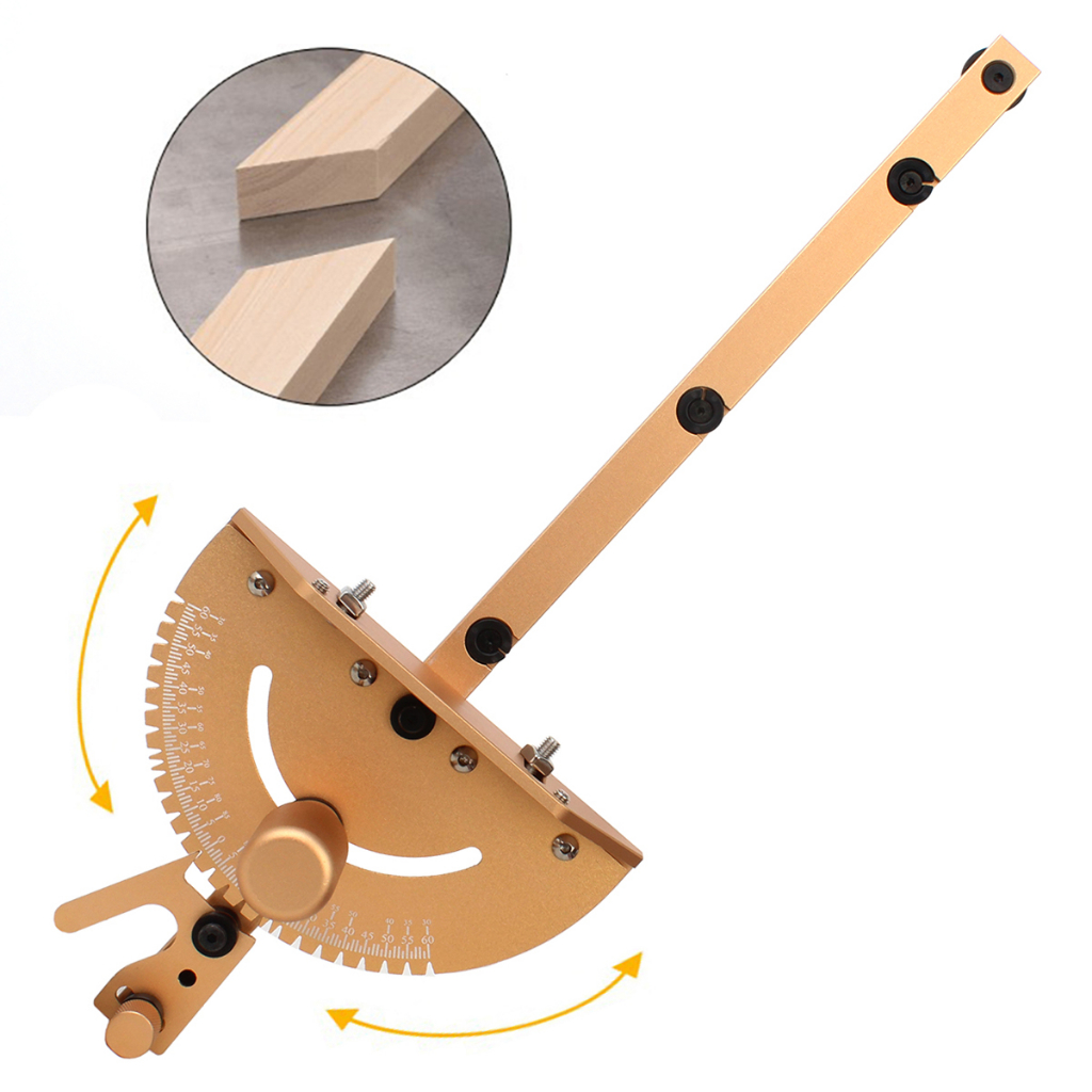 Universal 450mm Table Angle Miter Gauge Sawing Assembly Ruler ...