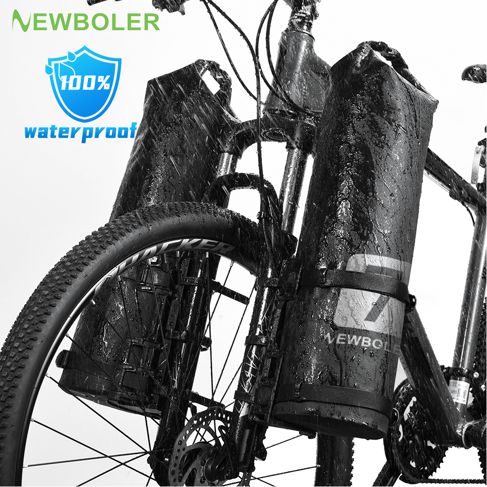NEWBOLER Portable Waterproof Bike Fork Bag 3L/7L Dry Bag Electric