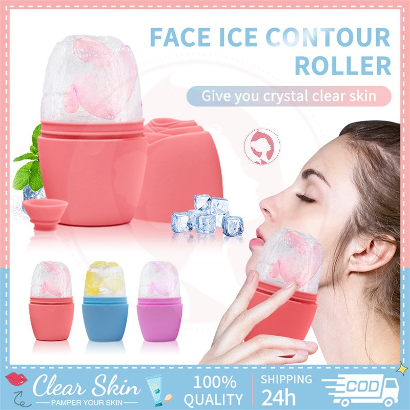 Face Roller Ice Mold Face Lift Reduce Acne Shrink Pores Massage Ice