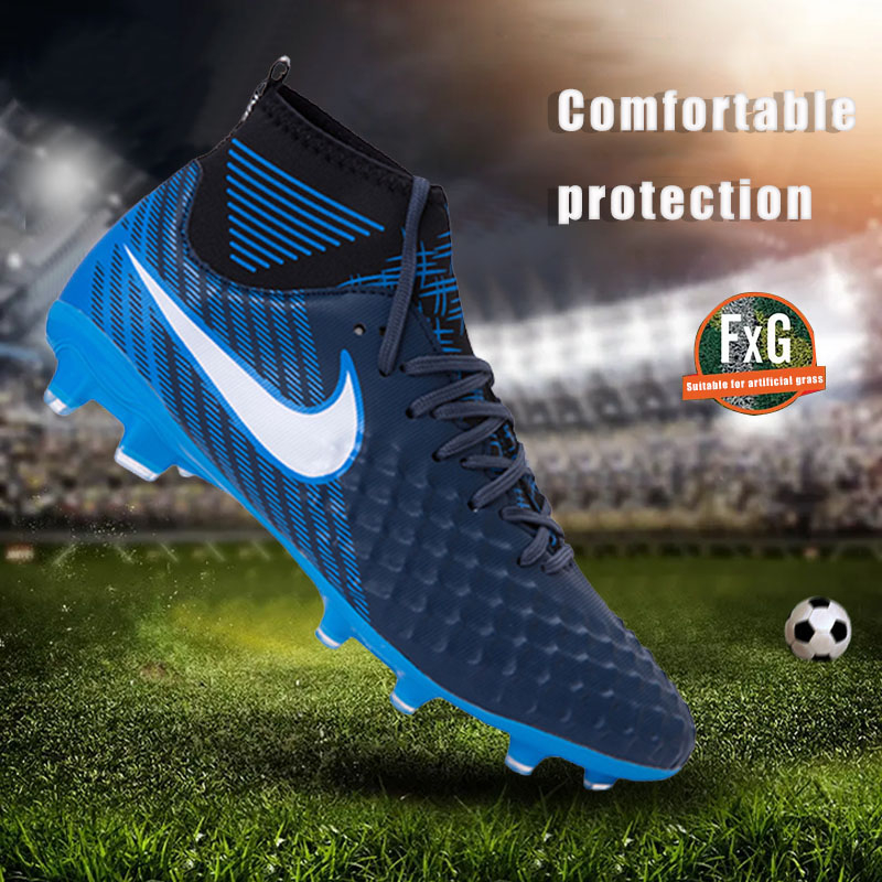 【EU 3442】Men's Soccer Boots FG Soccer Cleats Athletic Hightop Shoe