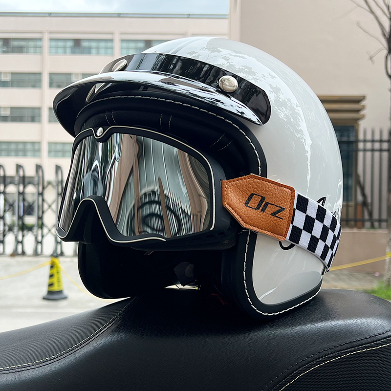 ORZ Harley-Davidson Half Helmet Summer Retro Three quarter Helmet 3C ...