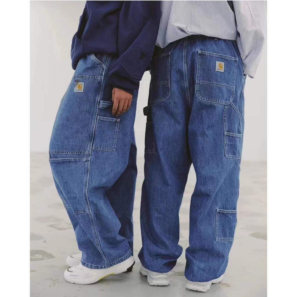 Invincible X CARHARTT Joint Logging Pants Jeans Overalls Double Knee