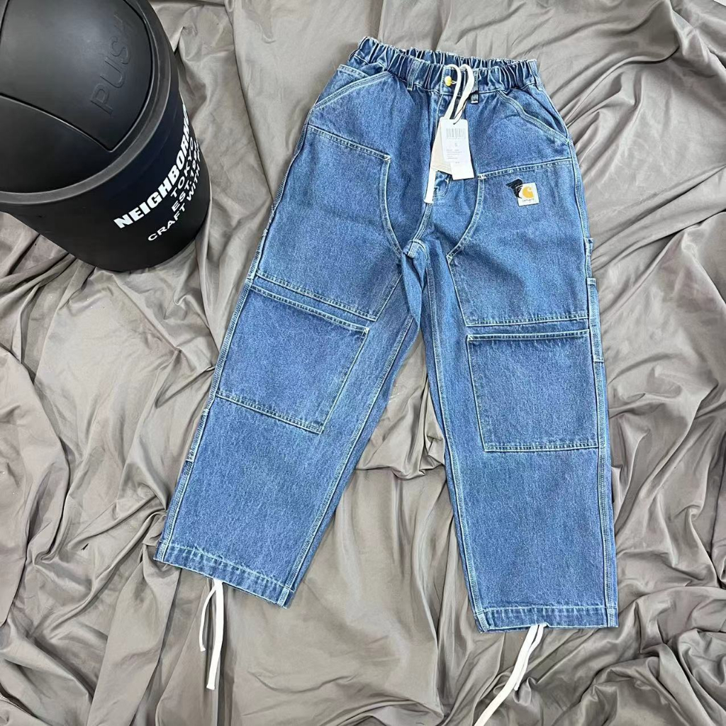 Invincible X CARHARTT Joint Logging Pants Jeans Overalls Double Knee