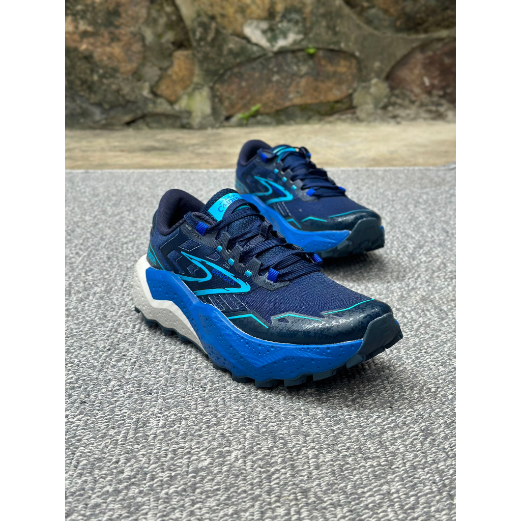 Brooks Men s Mountaineering Men s Cross country Running Shoes Walking Non slip Cushioning Shoes Caldera 7 Shopee Philippines