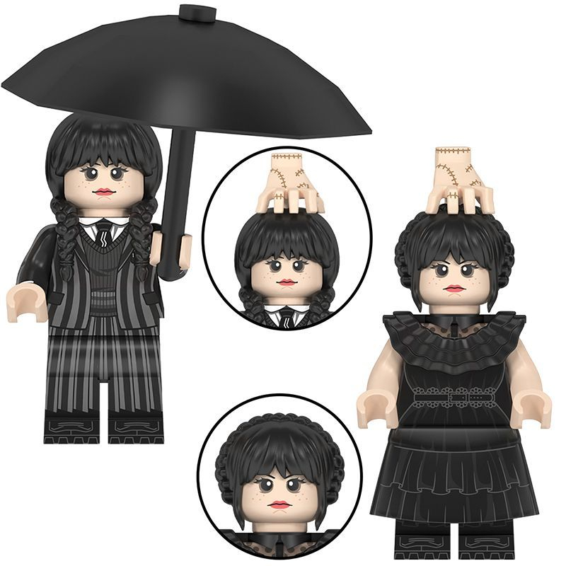 Wednesday Addams Building Block Toys Figure WM2574 WM2575 | Shopee ...