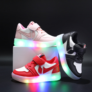 Luminous Sneakers 2023 LED Casual Light Up Children Adult Women