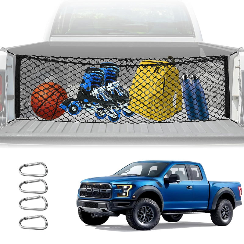 Truck Bed Cargo Net, Adjustable Truck Bed Divider 50"x 18", Premium