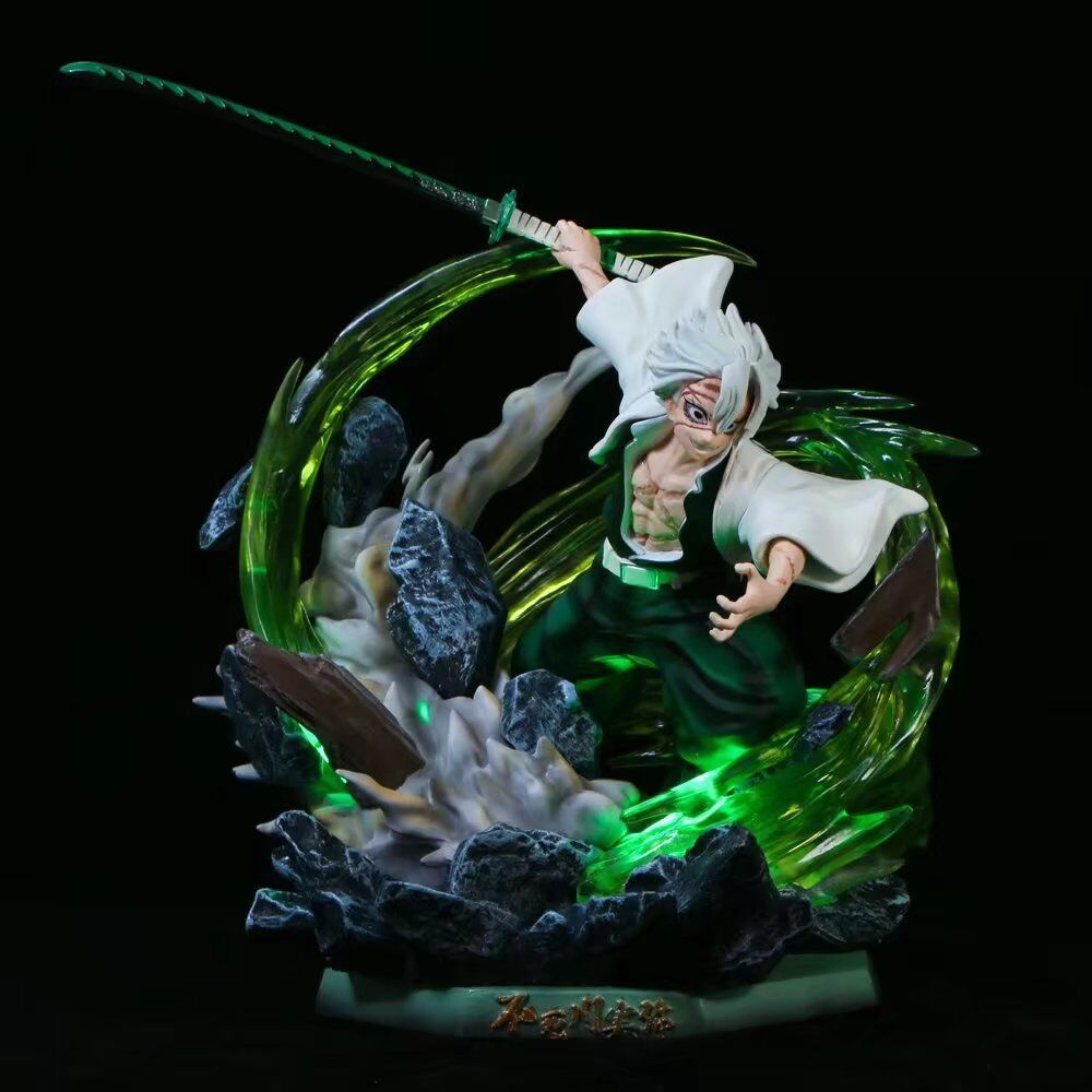 Demon Slayer Shinazugawa Sanemi GK figure model toy LED PVC model ...