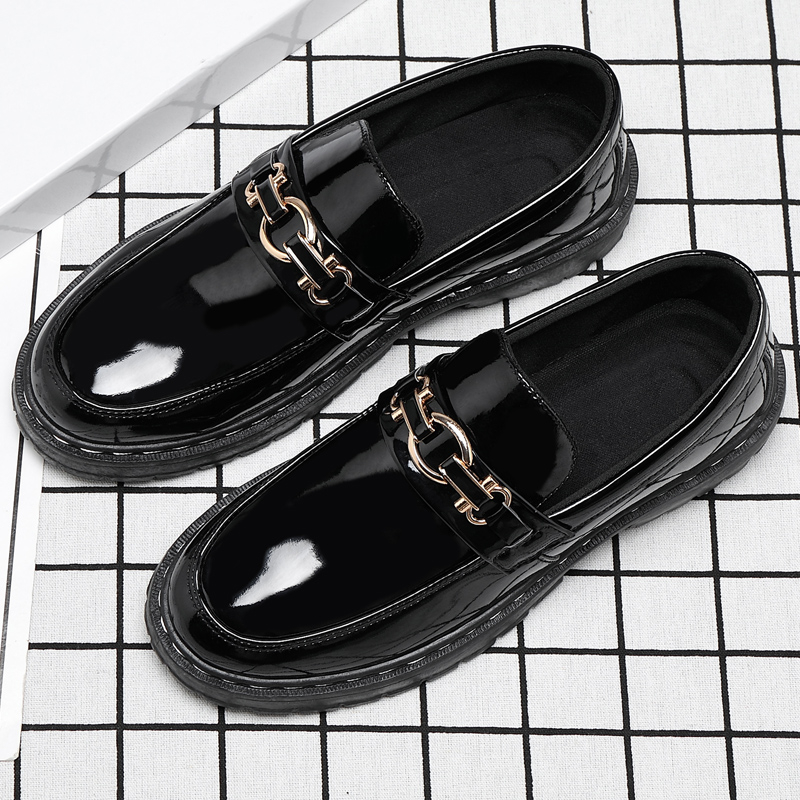 【HIGHQUALIITY】Korean Fashion Loafer For Men Black Formal Work Shoes
