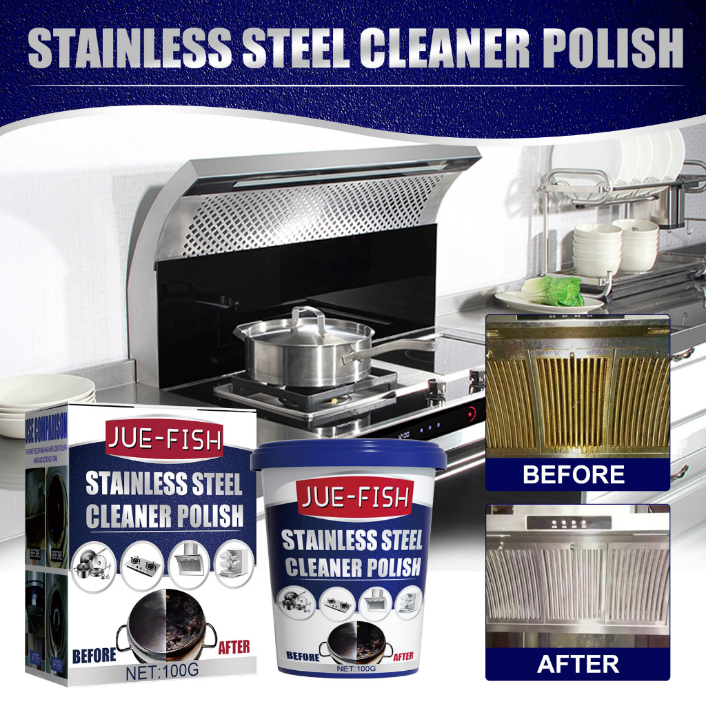 JueFish Stainless Steel Rust Remover 100g Kitchen Cleaning And Stain