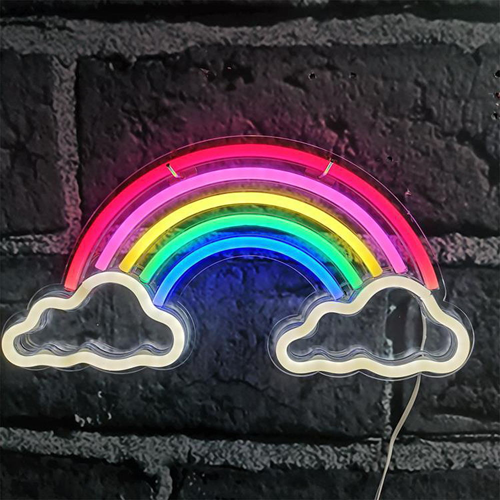 LED rainbow cloud Neon Sign Party Gathering Glow Rainbow Cloud