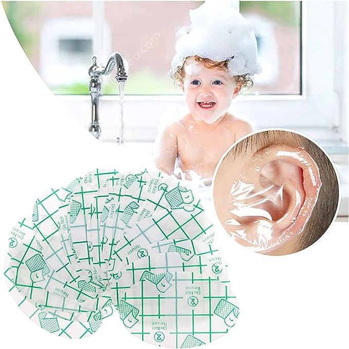 20PCS Baby Waterproof Ear Stickers Ear Covers for Swimming Shower Ear ...