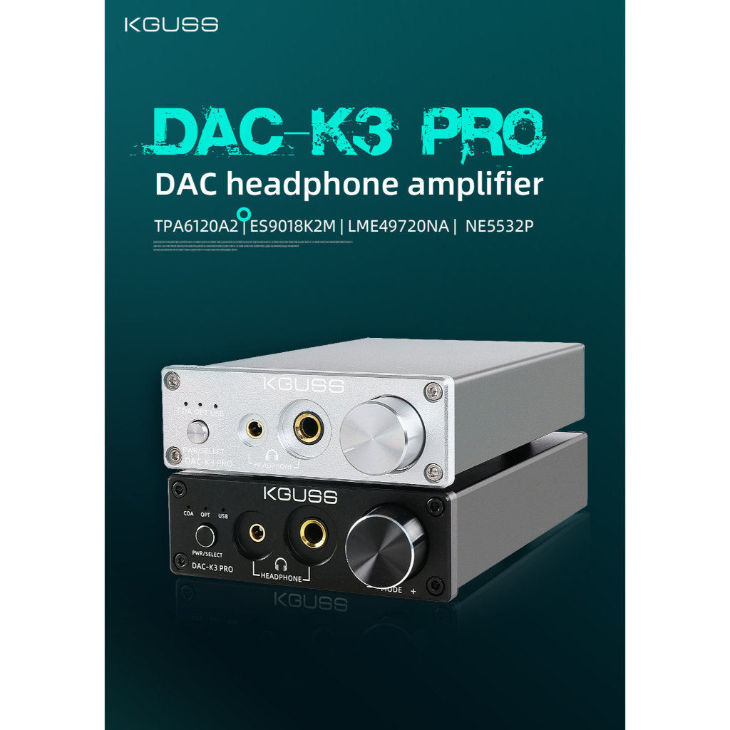 KGUSS DAC-K3 PRO TPA6120A2 ESS9018K2M Mini Hifi Usb Dac Decoded ...