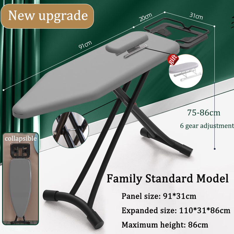 Anmei Ironing Board Ironing Board with Safety Iron Rest 6 Gears Height ...