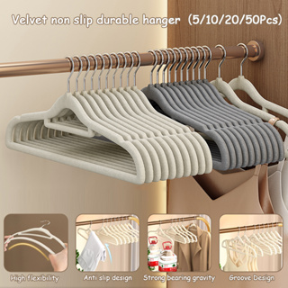 10/20pcs Velvet Hangers Non-Slip Rotin Baby Clothes Hangers