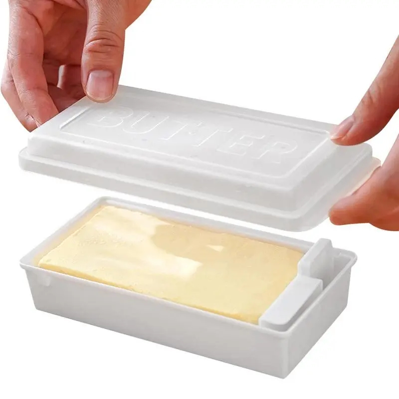 Butter Plate Leakproof Butter Cheese Box With Slicer Butter Storage Box ...