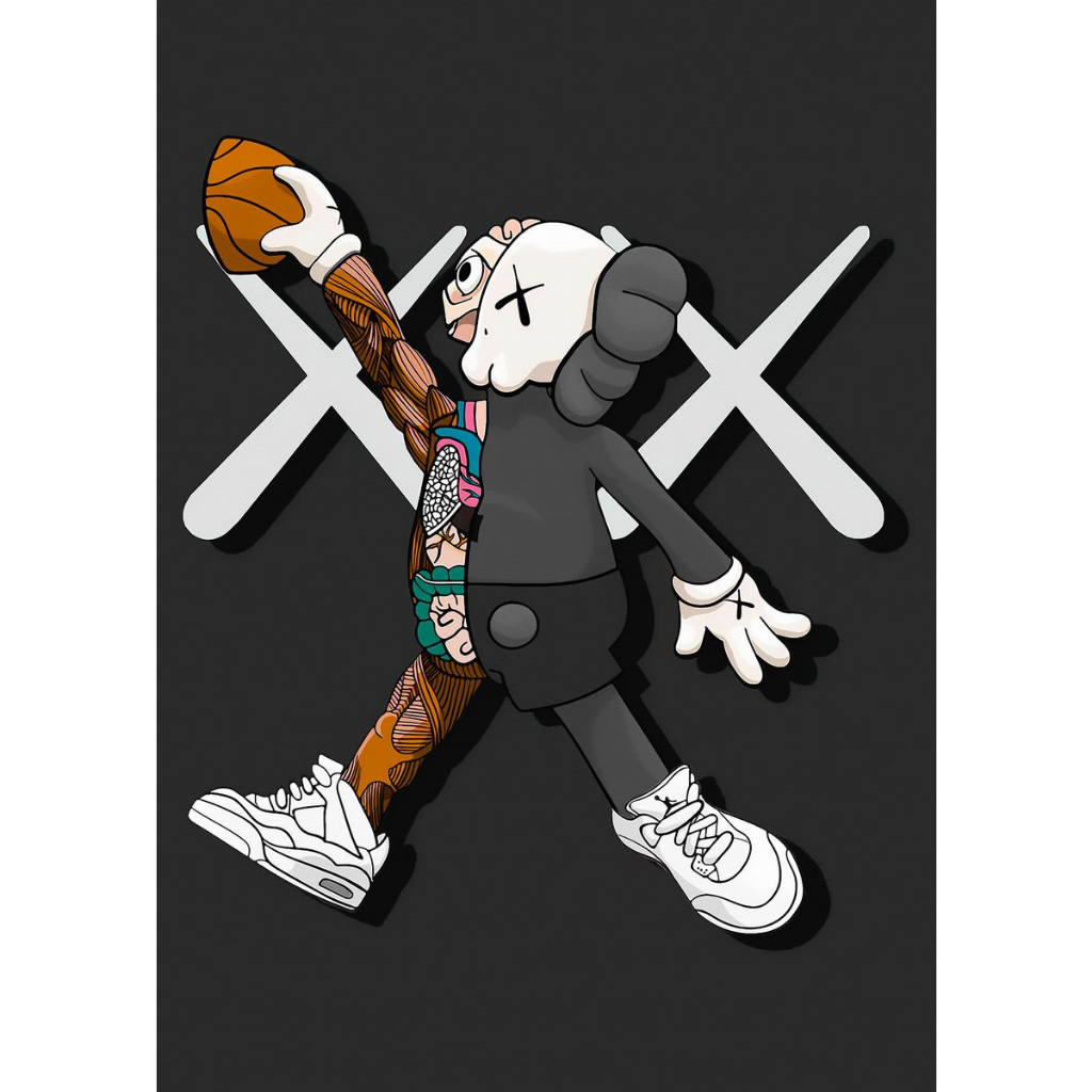 Cartoon Basketball Posters Paintings wall Art Decor Canvas Print Living ...
