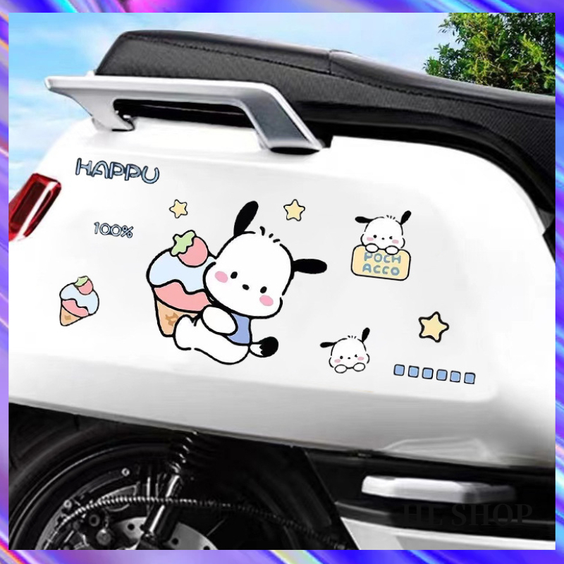 HL Cute sticker cartoon dog pochacco motorcycle decoration sticker ...