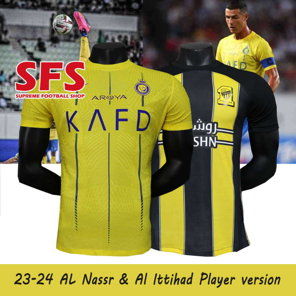 【SFS】 Top Quilty Player Version AL NASSR 2324 Al Ittihad Jersey Men
