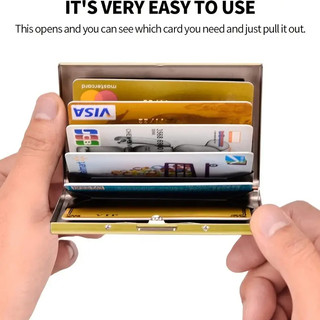RFID Blocking Slim Wallet – Minimalist Credit Card Holder For Men & Women, Front Pocket Wallet - View #4