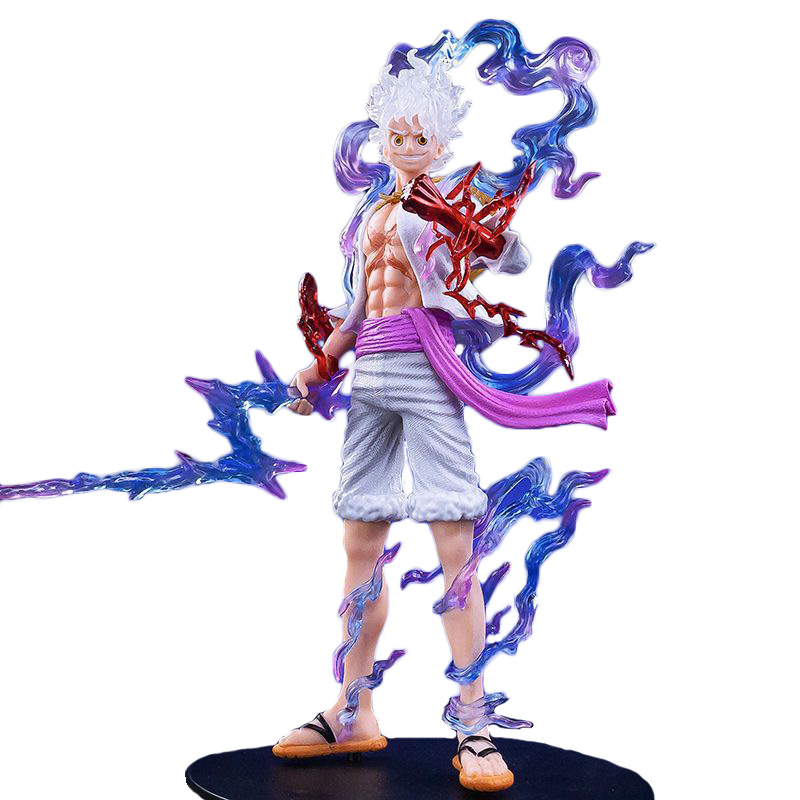 One Piece Monkey D Luffy Gear 5 PVC Action Figure Sun God Nika Japan ...