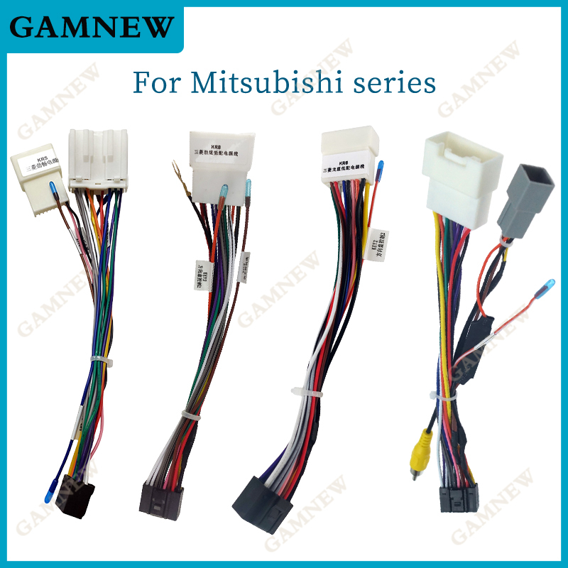 Car Stereo Radio 16PIN Adaptor Wiring Harness For Mitsubishi Lancer ASX