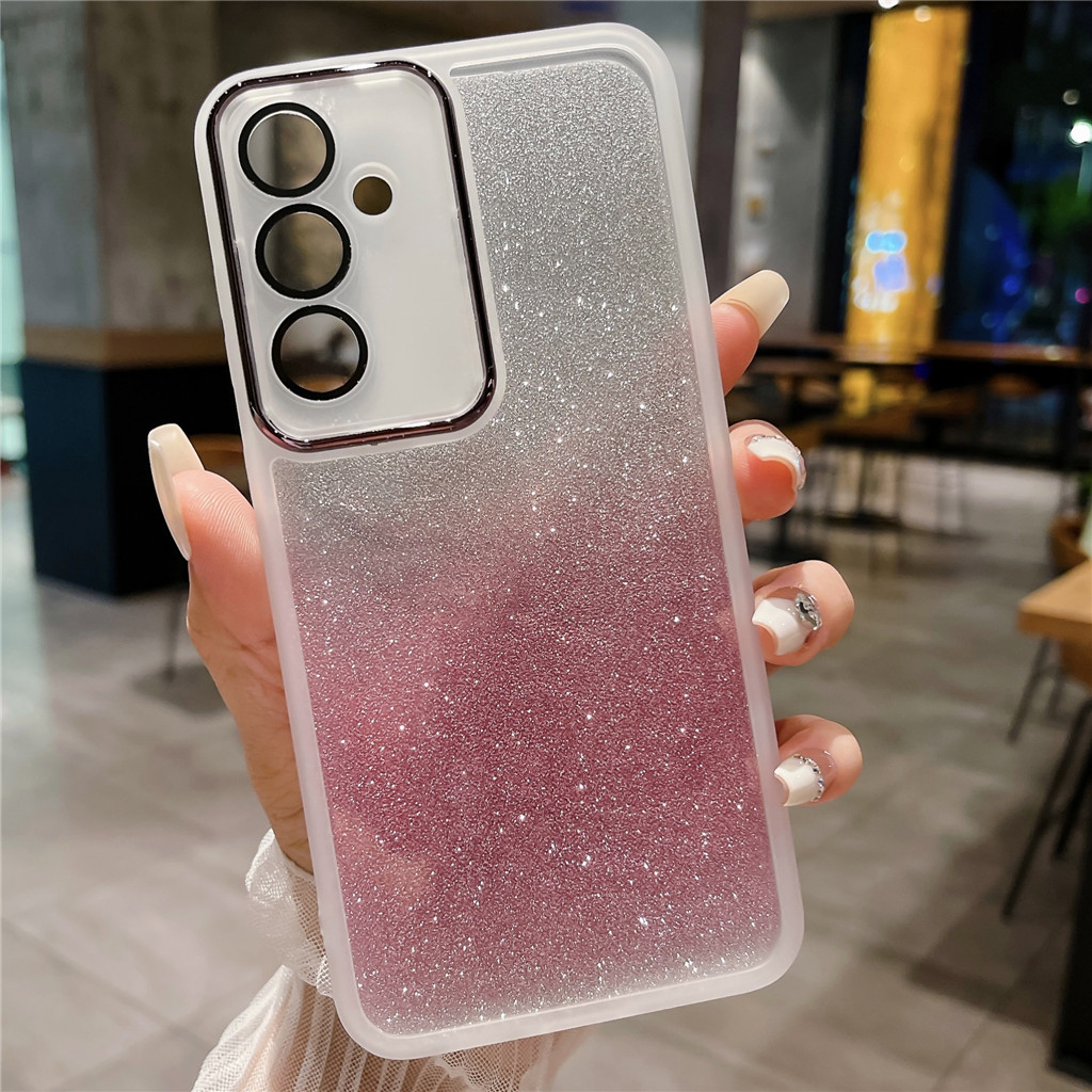 Glitter Bling Clear Phone Case For Samsung Galaxy S23 FE 5G S21 S20 FE  S20FE S21FE S23FE 4G 5G Simple TPU Soft Silicone Casing Transparent  Protection