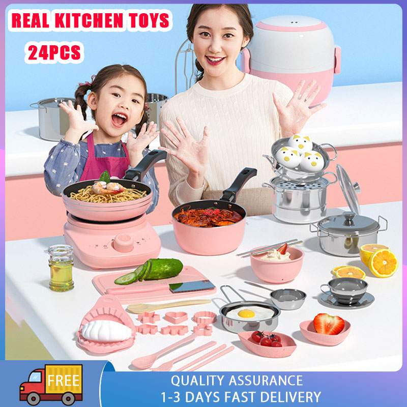 Cooking Toys Set Real Mini For Kids Kitchen Set Toys for Kids