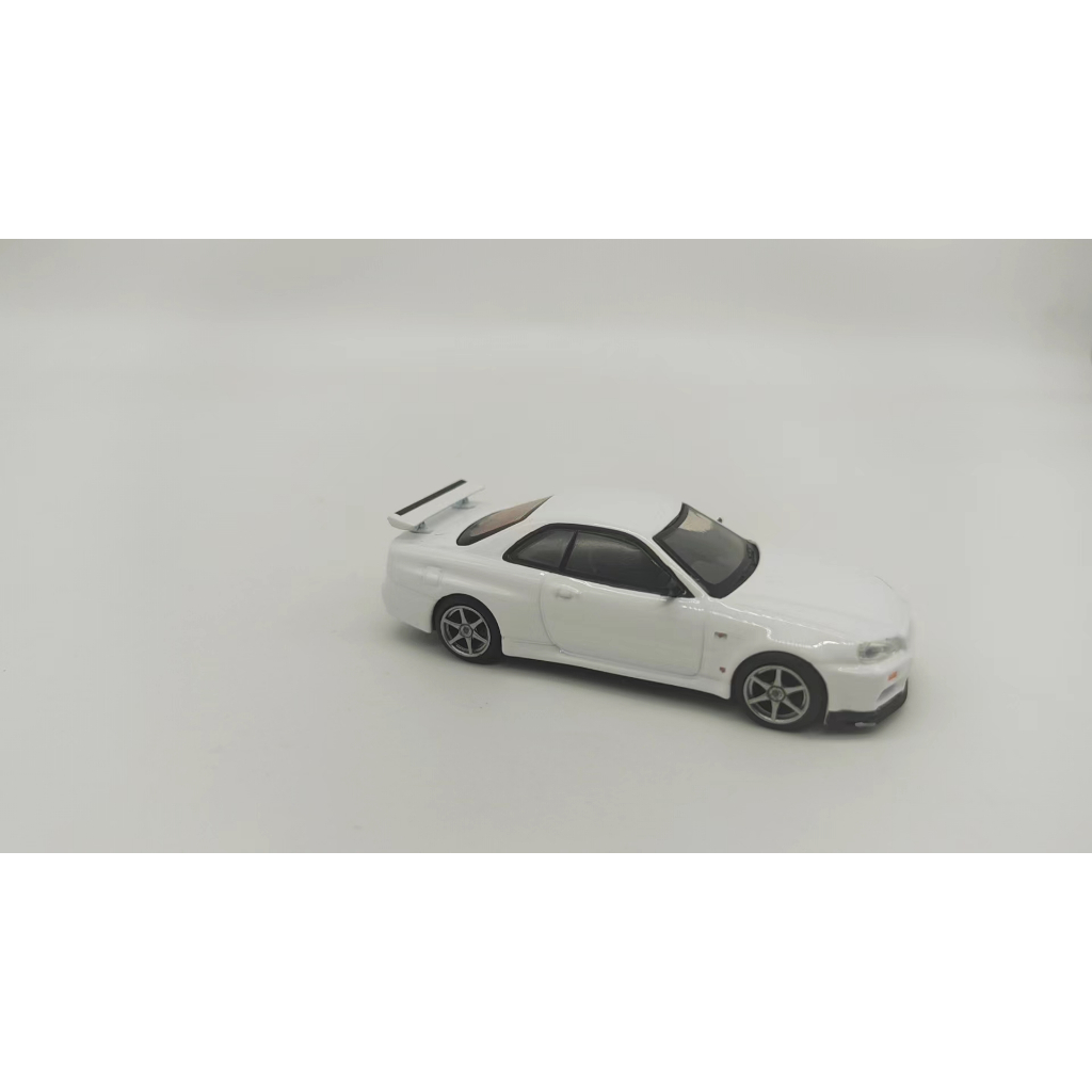 Mini GT 1: 64 Nissan GTR R34 White Alloy Die-Casting Car Model | Shopee ...