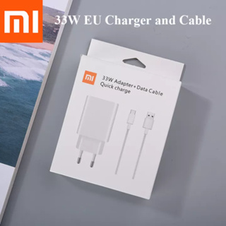Xiaomi 33W Original Charger Turbo Fast EU 6A Usb Type C Cable Charging  Adapter For Mi 9 10 Poco X3 X4 RedMi Note 11 10 9 Pro K40