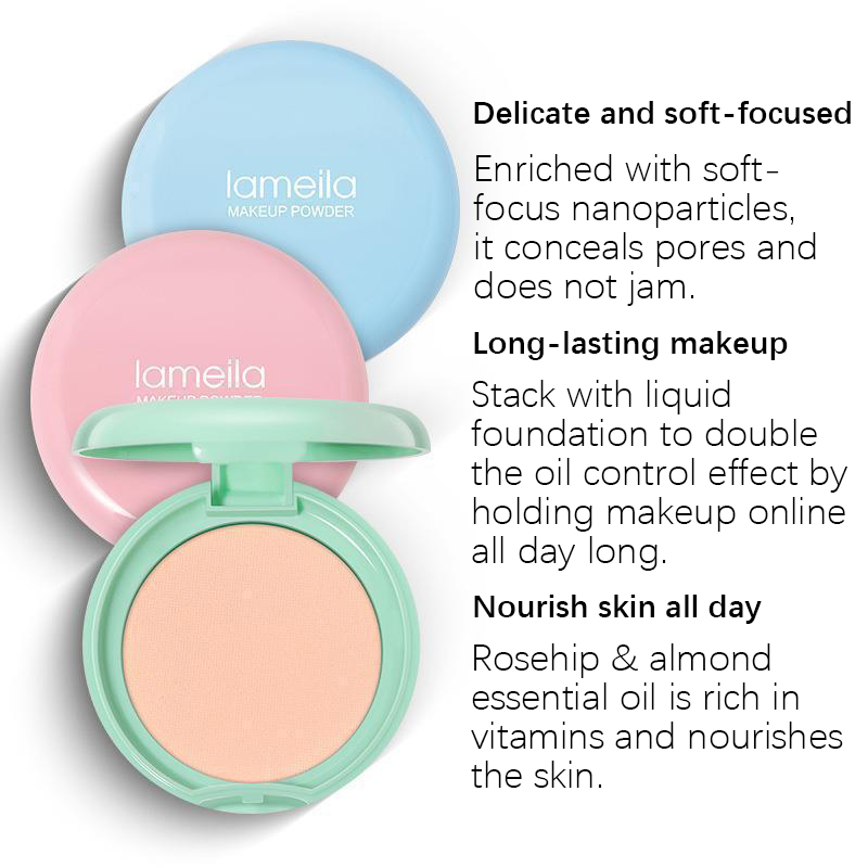 Oil Control Face Powder Matte Waterproof Flawless Setting Powder