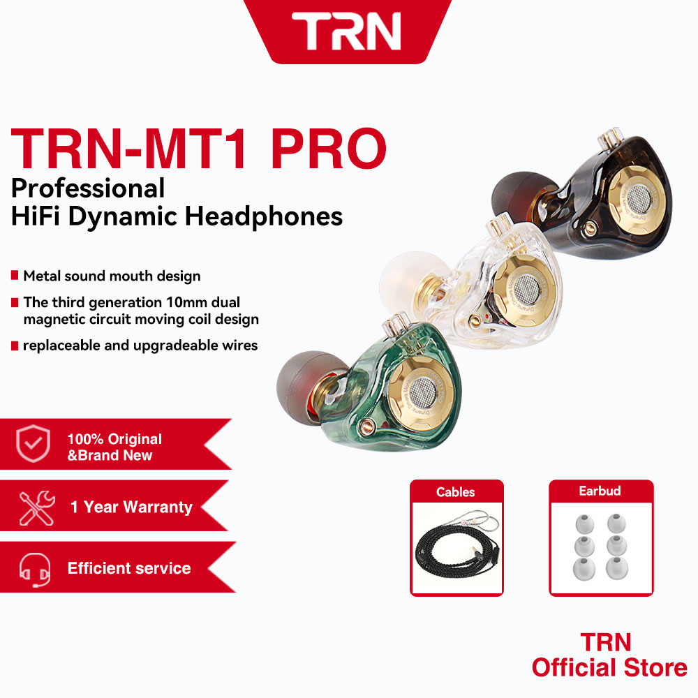 TRN Mt1 Pro Earphones Earbuds Earphone Gaming Earphones With Microphone ...