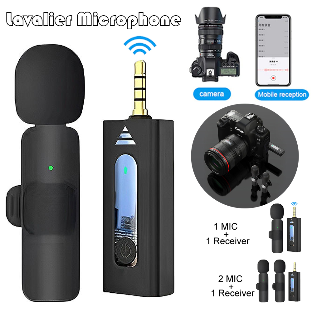 K35 Pro Mini Wireless Microphone For Vlogging Cellphone Clip On 