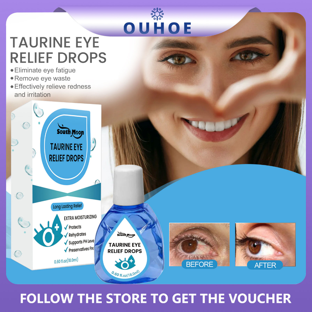 South Moon Taurine eye drop for tired eyes Relieves eye fatigue ...