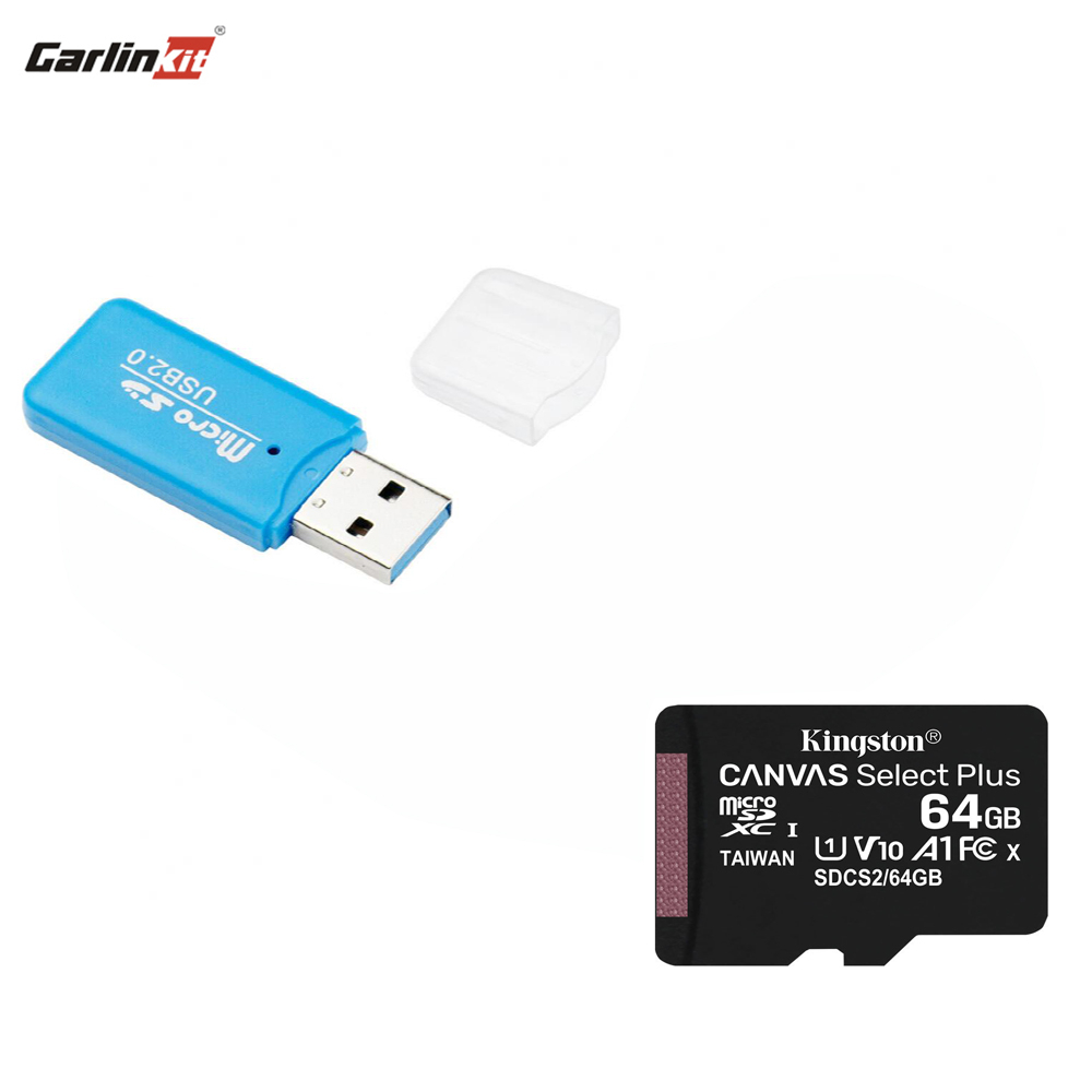 Carlinkit Card Reader & 64GB TF Card for CarPlay Ai box Tbox plus ...