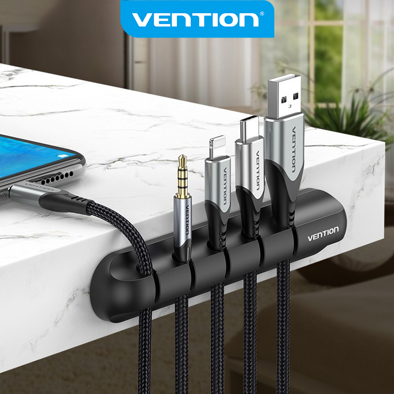 Vention Cable Organizer Silicone Cable Clips Cable Management Cable ...