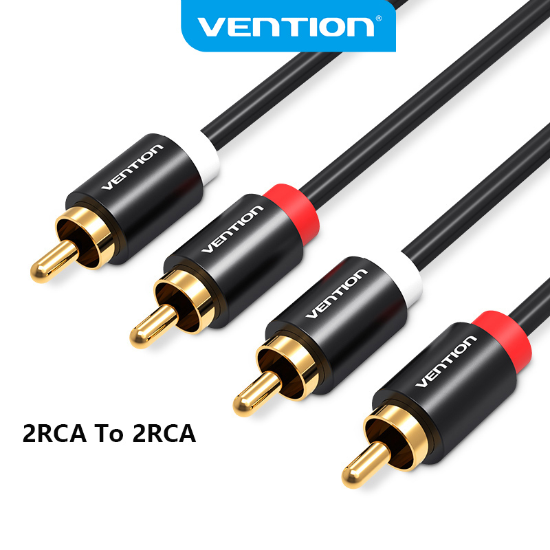 Vention 2rca To 2rca Stereo Gold Plated Cable For Home Theater 