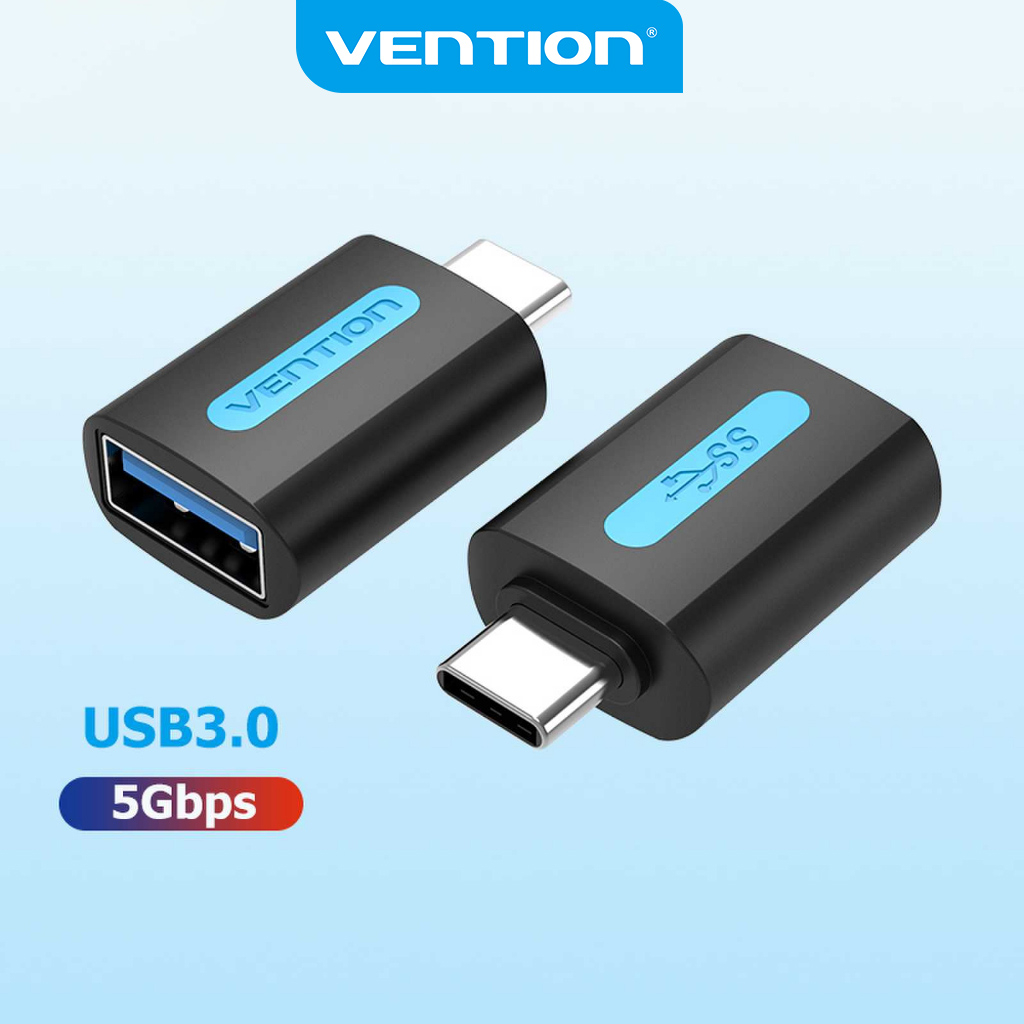Vention Type C to USB 3.0 OTG Adapter Male to Female 3A 5Gbps Phone to ...