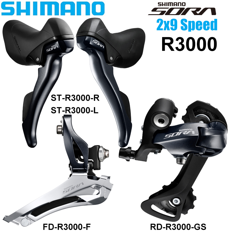 Shimano Claris R3000 2x9 Speed Road Bike Groupset ST-R3000 RD-R3000 FD ...