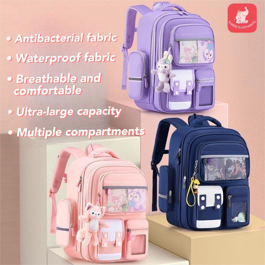 COD Primary School High Capacity Multi Pocket Schoolbag for Children in ...