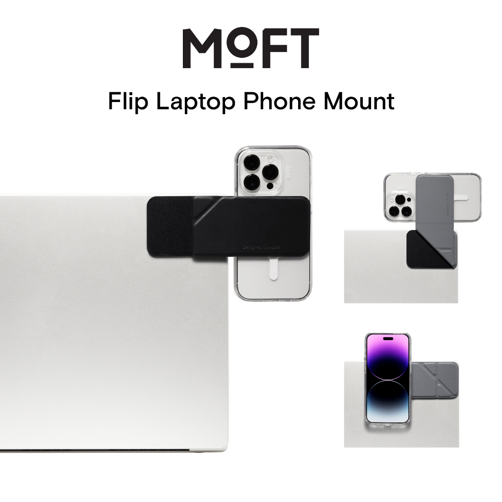 MOFT Magnetic Laptop Iphone Mount Foldaway Portable Laptop Top & Side ...