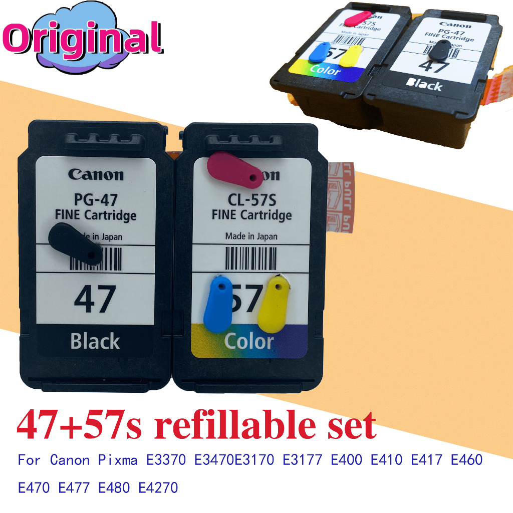 pg47 cl57 Original Ink Cartridge PG47 CL57 for Canon Printer Pixma